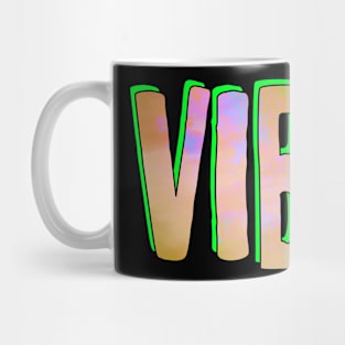 Vibe Colorful Text Mug